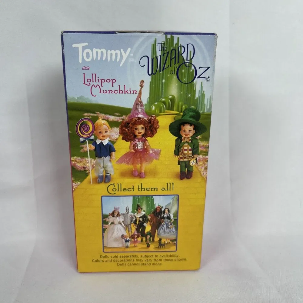Vtg 1999 Barbie Wizard of Oz TOMMY Lollipop Munchkin Original Box 25819 4.5”